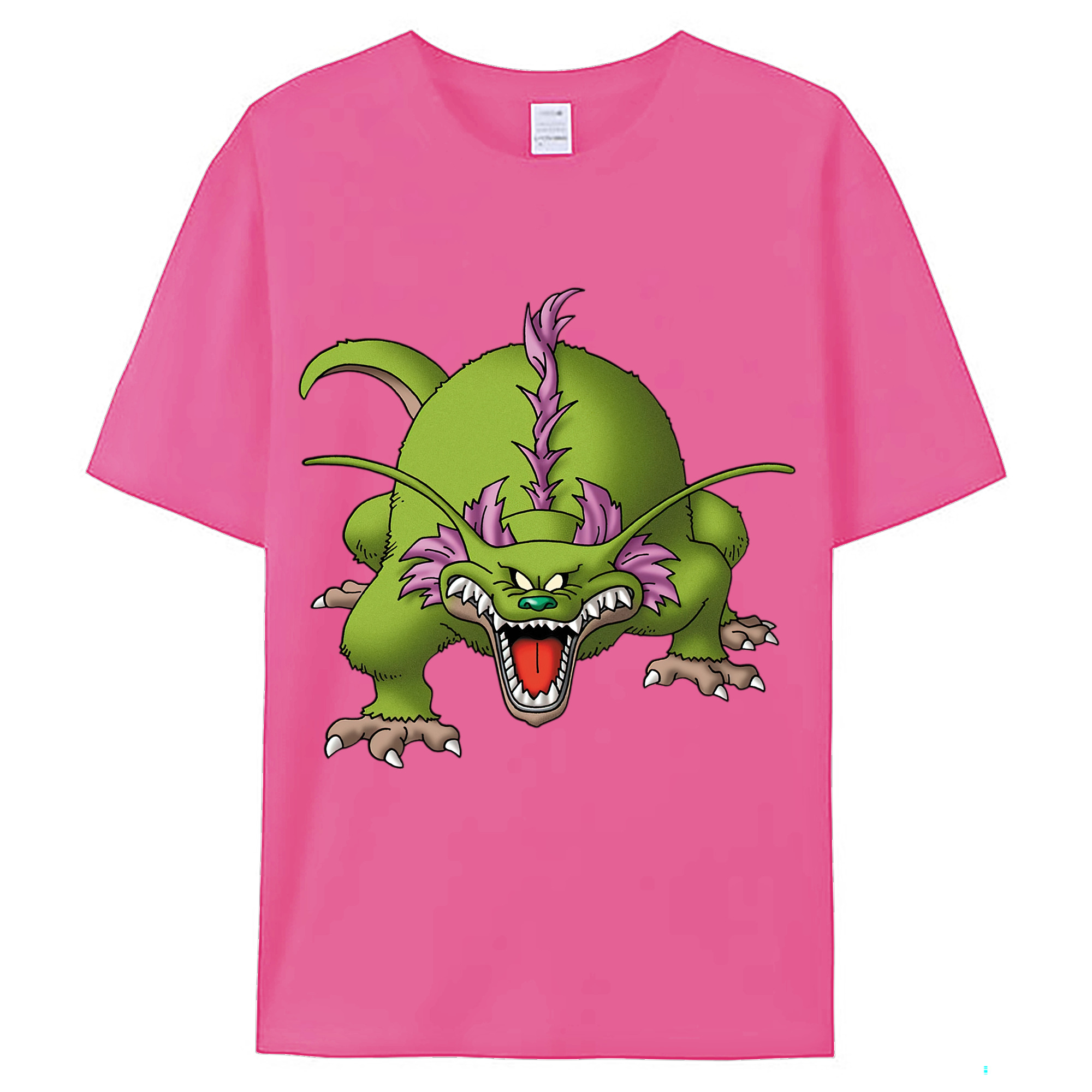 （画像用） ドラゴンクエスト Doragon Kuesuto Dragon Quest レディースカジュアルプリントTシャツ（綿100％）